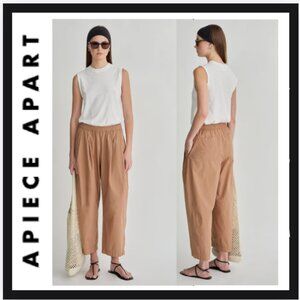 Apiece Apart Spa Pleat Pant in Deep Khaki
